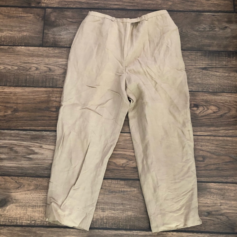 Jennifer & Grace high waist linen pants